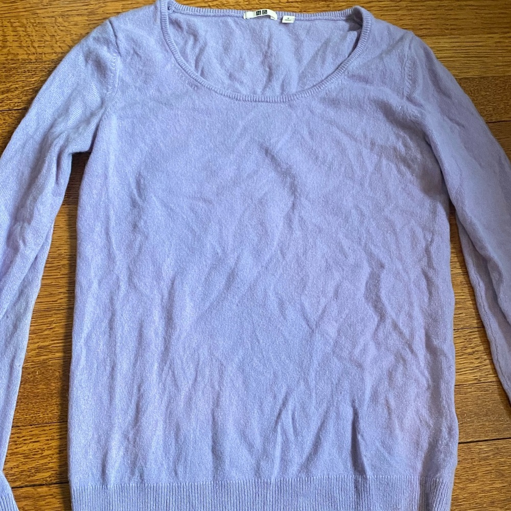 Uniqlo Violet Cashmere Sweater